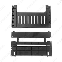 Adaptador de Fascia para Coche, Estéreo Android, Conversión de Doble DIN a DIN, Kit de Soporte Ultrafino para Salpicadero 2DIN a DIN
