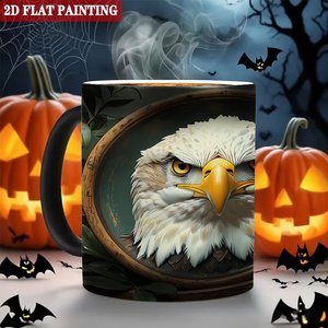 Frosted Black 11oz <b>Ceramic</b> <b>Mug</b> Heat Sensitive Blank Cup Thanksgiving Gift - Product Image 6