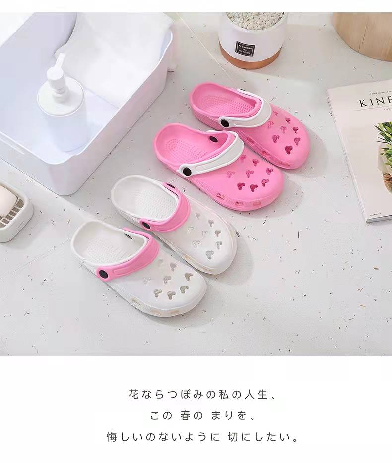 Summer Beach Breathable Flip Flop EVA Upper Slippers Shoes Unisex Clogs Hole Sandals