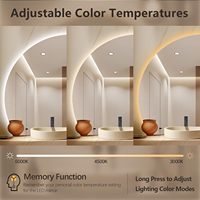 CF Personnaliser Demi Lune Dimmable Anti-Buée Mur Vanité Maquillage Led Bain Miroir Décor Smart LED Salle De Bains Miroir avec Contrôle Tactile