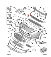 Absorbeur d'énergie de pare-chocs automobile OE : 7422G9 7422.G9 pour Citroën DS3