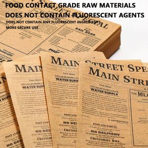 Custom Printed Single-Sided Food Grade Wrappers Uncoated Burger Sandwich Oil and Grease Resistant for Cookies - Product Image 3