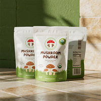 Sachet Doypack Personnalisé Imprimé en Couleur avec Fermeture Zip Refermable pour Emballage Alimentaire – Idéal pour Fournisseur de Poudre de Champignons