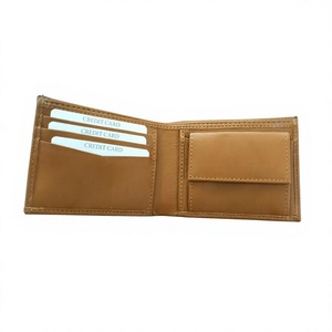 Portefeuille en cuir noir personnalisé pour homme, fermeture ouverte, broderie lettre et motif étoile, court, étanche, porte-cartes de crédit - Product Image 3
