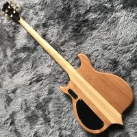 Custom Burst Maple Top 4 cordes guitare basse manche à travers le corps ébène touche micros actifs basse électrique