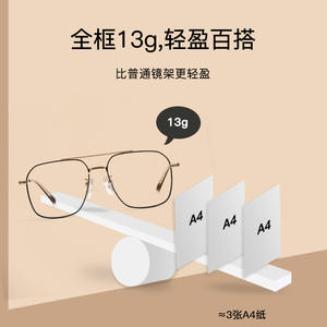 Gafas de vista retro elegantes con doble puente, montura completa de aleación, 13g, ligeras, unisex, diseño rectangular para adultos - Product Image 1