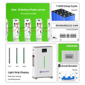 20 năm tuổi thọ 16kwh pin <span class=keywords><strong>lithium</strong></span> 51.2V 300ah 314ah 16S JK BMS BT WIFI 30kwh 50kwh LiFePO4 nhà năng lượng lưu trữ pin - Product Image 2