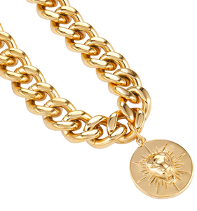 <span class=keywords><strong>Collar</strong></span> de acero inoxidable chapado en oro Pvd para perro, cadena cubana de lujo para mascotas, fabricante de China, 2022 - Product Image 4
