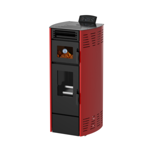 Poêle à granulés de biomasse en acier KTC0801A moderne avec contrôle Wi-Fi automatique et four, idéal pour la restauration, les hôtels et les villas – <span class=keywords><strong>Cheminée</strong></span> de cuisson au granulés - Product Image 2