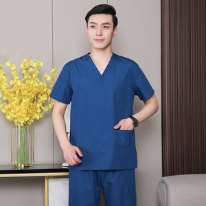 Ropa de lavado a mano de gama alta, ropa de médico de manga corta, uniforme exfoliante, salón de belleza, Hospital, traje Médico Quirúrgico para mujeres - Product Image 3