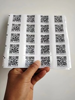 Autocollant en vinyle étanche à impression numérique personnalisé code QR pour la numérisation