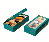 Boîte à sushi personnalisée, écologique, recyclable, résistante, jetable, pour emballages alimentaires à emporter, pour sushi japonais et bento