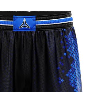 HEALY 26 ชุดกางเกงบาสเก็ตบอลสีน้ำเงินแบบซับลิเมชั่น ชุดตาข่ายระบายอากาศแห้งเร็วสำหรับการแข่งขันฝึกซ้อมกีฬา - Product Image 4