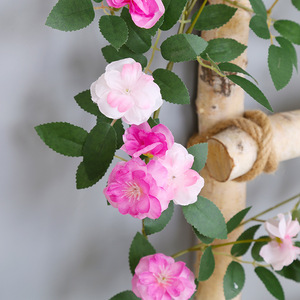 ดอกกุหลาบประดิษฐ์แบบเถาวัลย์ ตกแต่งผนังบ้าน ความยาว 2 เมตร - Product Image 4