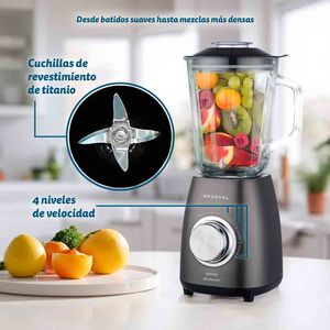 Frullatore Grunkel MixMaster 1000W con caraffa da 1,5L e 5 impostazioni di velocità per frullati e succhi - Product Image 4