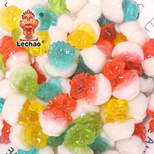 Lechao OEM ODM 3D Hayvan Dinozor Karışık Meyve Aromalı Çilek Elma Portakal Üzüm Jöleli Sakız Şekerleri Satılık - Product Image 4