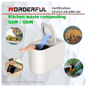 Composteur de déchets alimentaires d'intérieur 4,5 L, machine de recyclage automatique électrique intelligente de grande capacité pour la cuisine - Product Image 1
