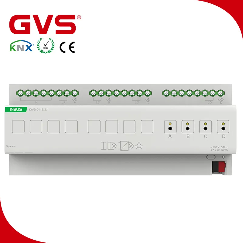 GVS KNX/EIB K-otobüs ev otomasyonu faz kontrol lider kenar Dimmer KNX 2 4 kat SCR Dimmer aktüatör LED Dimmer KNX akıllı ev