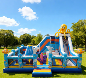 Castillo Inflable de Carnaval de Nuevo Diseño/Parque de Atracciones Inflable Comercial para Interiores y Exteriores - Product Image 1