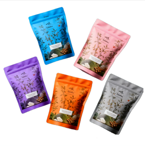 Bolsas de embalaje de alimentos a prueba de humedad con logotipo personalizado impreso Ziplock bolsa de pie de plástico para té galletas embalaje de aperitivos - Product Image 6