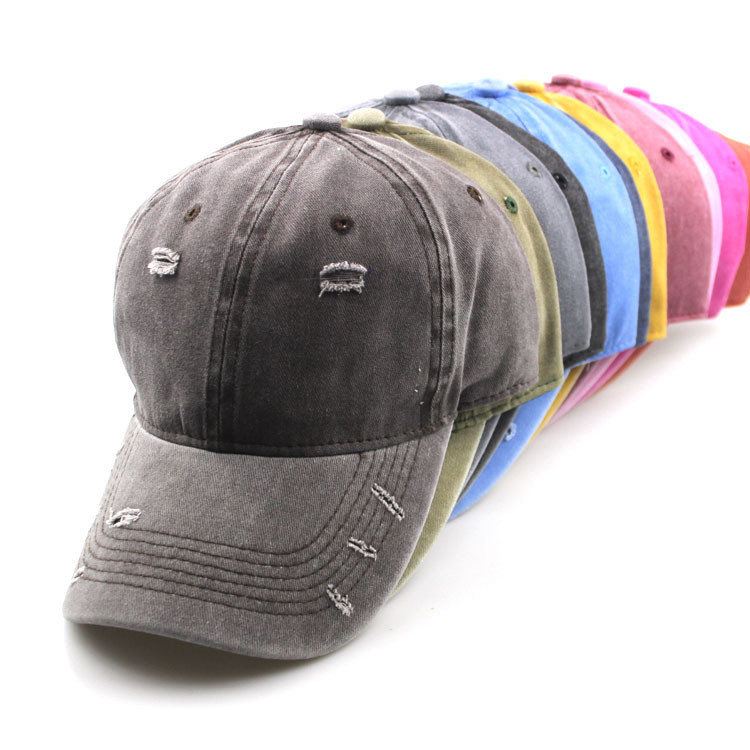 Custom embroidery logo denim dad hat distressed wholesale plain mens dad caps