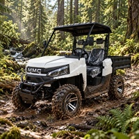 UTV électrique 4x4 de haute qualité pour 2 passagers, camion benne utilitaire avec une autonomie de 70-90 km et une vitesse de 30-50 km/h pour la ferme, le ranch et la chasse