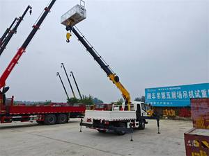 하이 퀄리티 4*2 트럭 크레인 5 톤 트럭 크레인 장착 트럭 장착 남자 바구니 크레인 판매 - Product Image 4