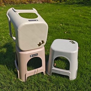 Fashion <b>Plastic</b> <b>Stool</b> Stackable Outdoor Home Chair Minimalist Design Polypropylene Material - Product Image 4