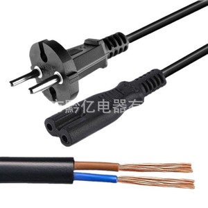 Cable de alimentación CA con enchufe CEI de PVC de 0.75 mm² y 3 núcleos para electrodomésticos - Product Image 2