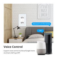 Zemismart Tuya Zigbee prises de courant brésiliennes intelligentes 10A/20A Alexa & Google Home Control ABS matériel Double pôle interrupteur