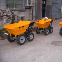 Nouvelle petite benne à béton sur roues, moteur GXV160, système entièrement hydraulique, capacité de charge 250 kg, boîte de vitesses PLC