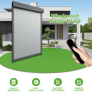 أحدث فندق عالي الجودة في الهواء الطلق شرفة واقية من الرياح في الهواء الطلق قابل للطي في الهواء الطلق تعتيم الستائر المسار بمحركات البريدي - Product Image 4