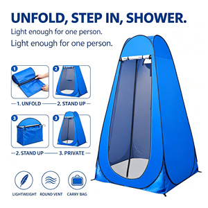 <span class=keywords><strong>Tente</strong></span> de <span class=keywords><strong>douche</strong></span> pop-up bleue économique, cabine de change portable pour extérieur, abri d'intimité pour camping et plage, <span class=keywords><strong>pas</strong></span> <span class=keywords><strong>cher</strong></span> - Product Image 5