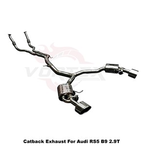 Sistema de Escape Completo Vortex de Acero Inoxidable con Tubos de Bajada para Audi RS5 B9 2.9T 2019-2025, Mejora de Rendimiento - Product Image 2