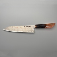 Ensemble de couteaux de cuisine en acier damas de haute qualité Sharp Chef japonais Kiritsuke ensemble de couteaux Santoku