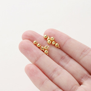 Diy Jewelry Accessories Gold Plated Round Clasp For <b>Bracelet</b> Making 18K <b>Copper</b> Electroplated Connector Buckle - Product Image 3