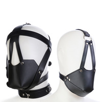 Masque de tête en maille souple noir pour couple adulte, jouet sexuel SM, harnais, masque de tête de cheval, jouet alternatif, jouet de contrainte SM pour couples