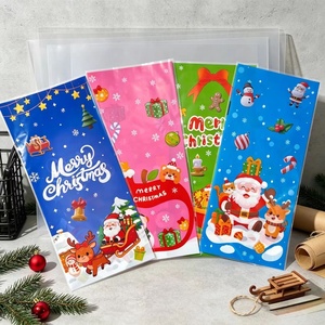 Sacs de friandises de Noël en gros avec attaches torsadées, sacs d'emballage transparents en cellophane pour bonbons et biscuits, pour les cadeaux de fête de Noël pour enfants, sacs en cellophane - Product Image 6