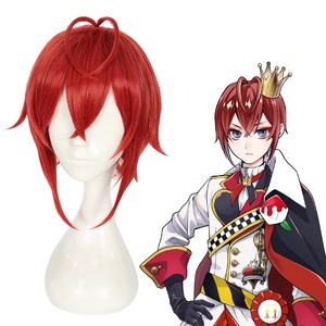 Alta Calidad 30cm corto rojo retorcido <span class=keywords><strong>Wonderland</strong></span> Anime Riddle Rosehearts Peluca pelo sintético Cosplay pelucas CS-441A - Product Image 3