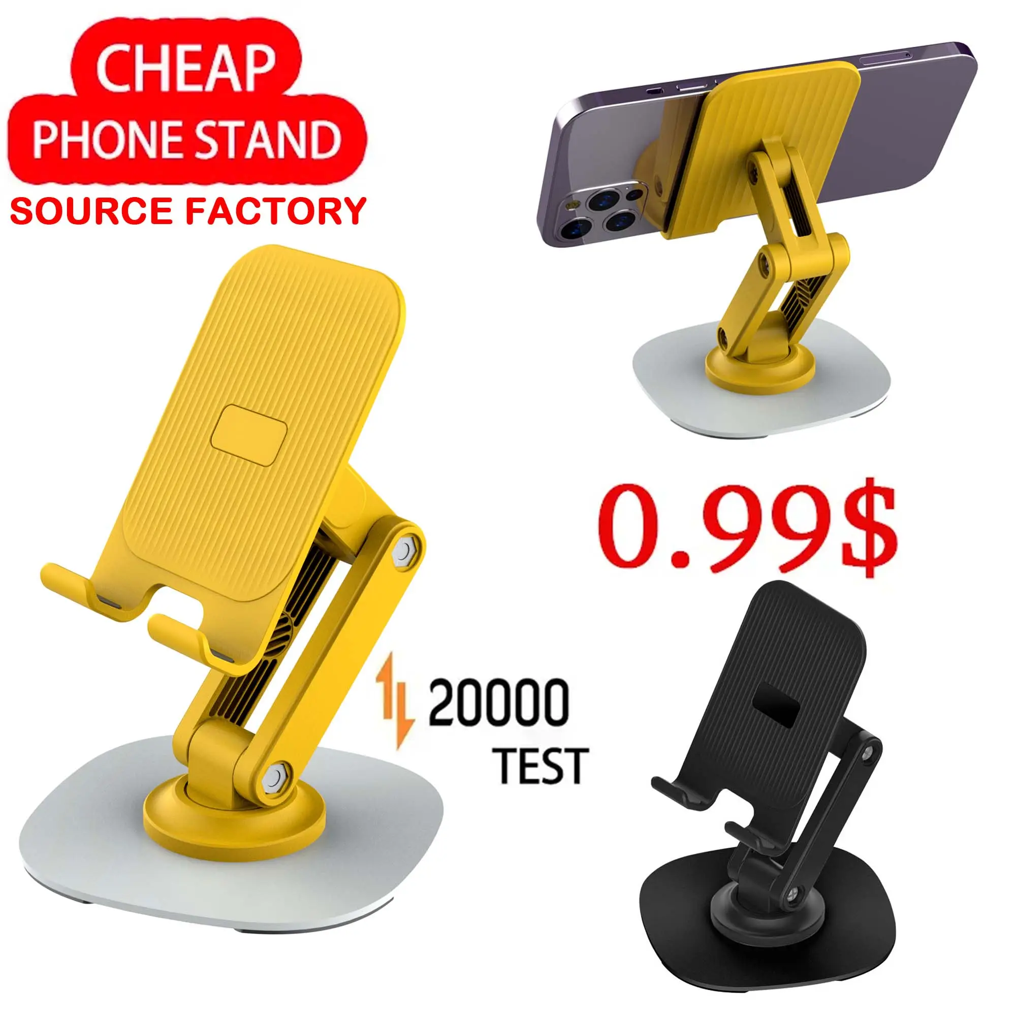 Great Roc New arrival 360 mobile phone holder rotatable phone stand Compatible with all the sizes smartphones 360 phone stand
