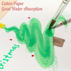 Tùy chỉnh màu Nước Thẻ giấy với phong bì 140 lb/300 GSM trống màu nước bưu thiếp và phong bì - Product Image 4