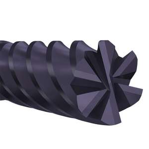 KRINO - 241760800 Fresas de extremo de carburo de seis y más flautas TIALN con serie larga de hélice variable-Brocas EAN 8014249410690 - Product Image 4