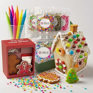 OEM <span class=keywords><strong>Kit</strong></span> de <span class=keywords><strong>maison</strong></span> <span class=keywords><strong>en</strong></span> <span class=keywords><strong>pain</strong></span> <span class=keywords><strong>d</strong></span>'épice <span class=keywords><strong>d</strong></span>écoré comestible avec sucre arrose glaçage <span class=keywords><strong>d</strong></span>écoration marqueur comestible Biscuit Baking Essentials - Product Image 1