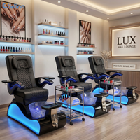 Chaise de spa pour les pieds de luxe professionnelle, couleur personnalisée, électrique, réglable, avec massage, pour manucure et pédicure, pour salon de beauté et de manucure