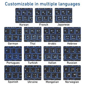 Clavier sans fil Étui <span class=keywords><strong>pour</strong></span> <span class=keywords><strong>tablette</strong></span> <span class=keywords><strong>pour</strong></span> <span class=keywords><strong>Lenovo</strong></span> Tab M11 K11 TB330 Étui en cuir PU fin avec porte-stylo Clavier personnalisé en plusieurs langues - Product Image 2