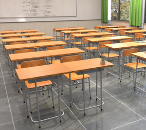 Mobiliario Escolar Cómodo y Económico, Conjunto de Escritorio y Silla Individual para Aula, Conjunto Universitario AD-27A, Escritorio y Silla Escolar AD-27A AD-27A AD- - Product Image 4
