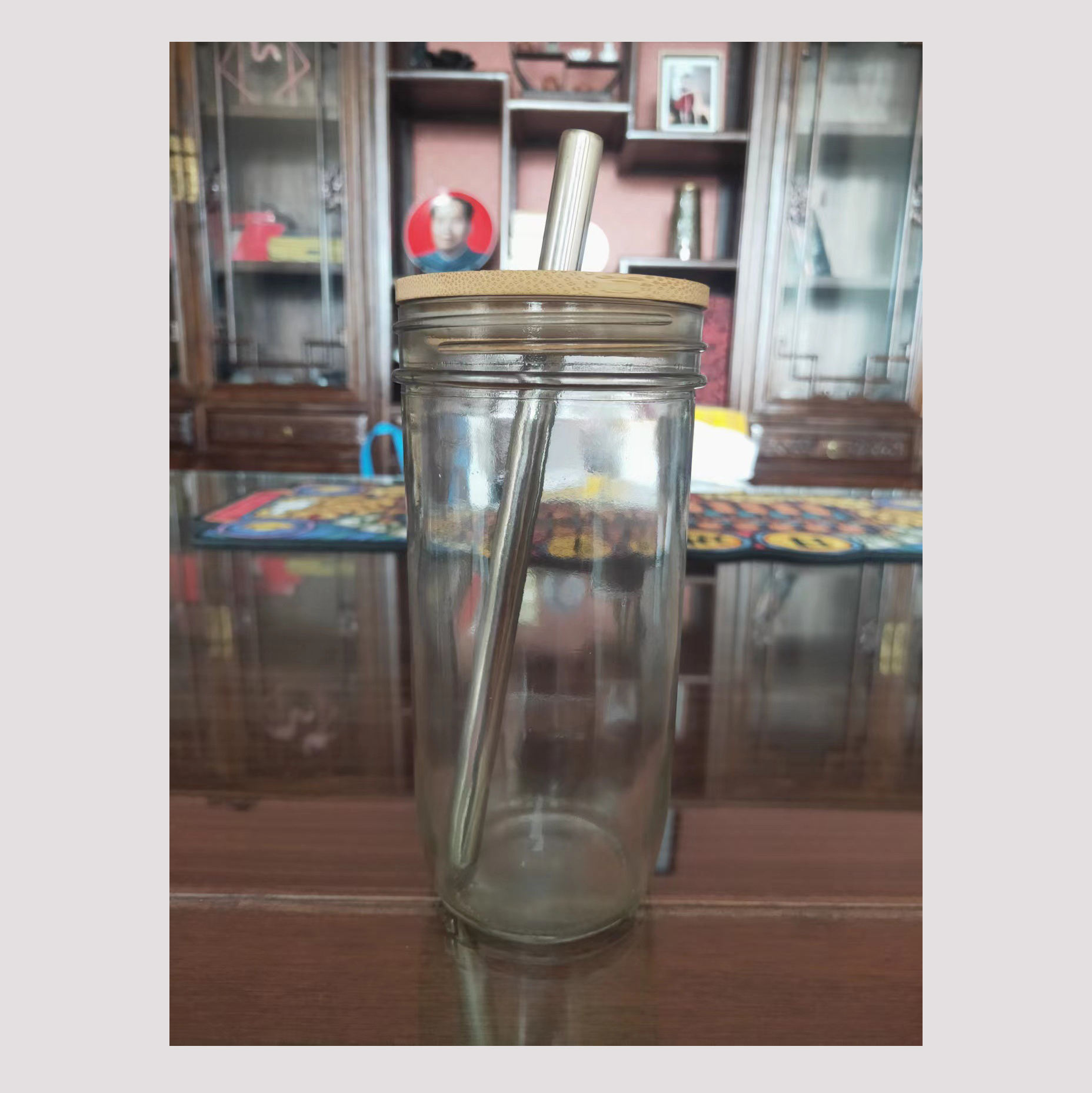 24ออนซ์ + หลอด + ฝาปิด