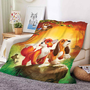 ผ้าห่มฟลานเนลลายการ์ตูนสุนัขจิ้งจอกพิมพ์ลาย 3 มิติแบบกำหนดเอง ผ้าห่มขนแกะนุ่มพิเศษ อุ่นสบาย สำหรับเด็ก ใช้ปูเตียงหรือโซฟา - Product Image 2