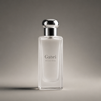 Flacon de parfum vide de luxe en verre givré personnalisé avec bouchon – Échantillon 30ml, 50ml, 100ml