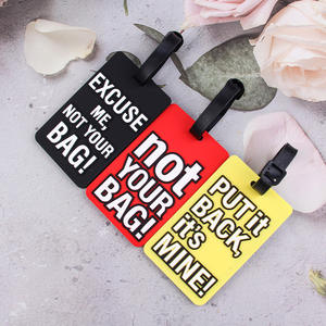 Etiquetas de Equipaje Creativas con Diseño de Letras, Lindas y Modernas, de PVC Resistente al Agua, Ecológicas y Portátiles - Product Image 4